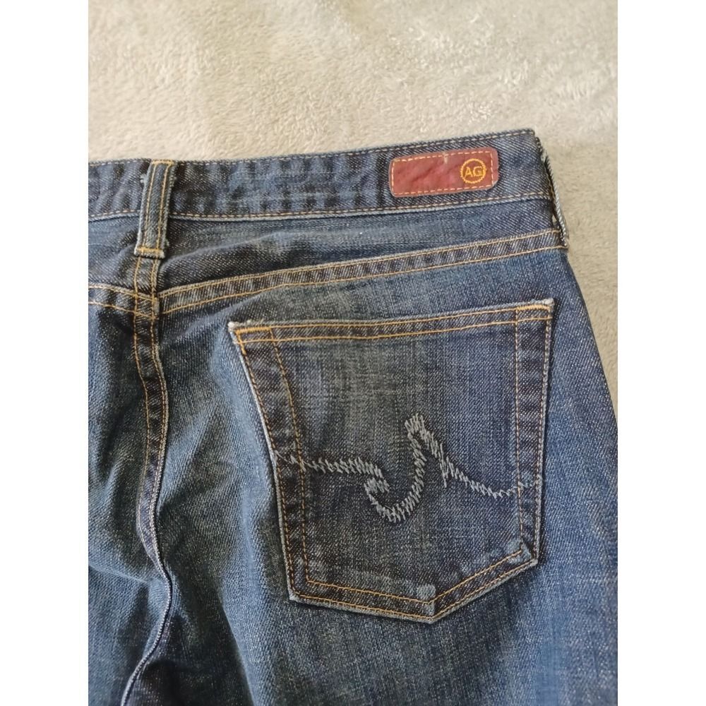 Low Rise Flare Bootcut Jeans Dark Wash Vtg Y2K Sz 30 Club AG Adriano Goldschmied - Picture 5 of 13